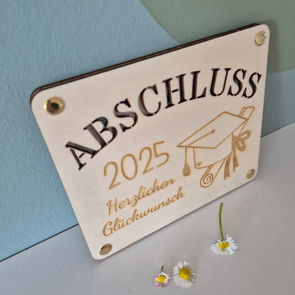 Geldgeschenk: Platte - Abschluss 2025