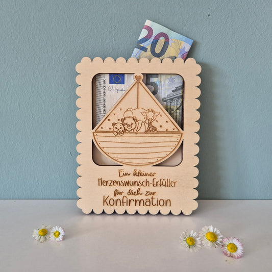 Geldgeschenk: Schiff Konfirmation