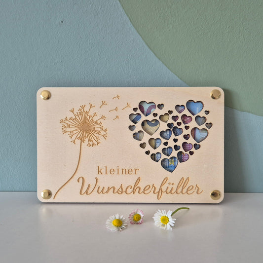 Geldgeschenk: Platte Wunscherfüller Pusteblume